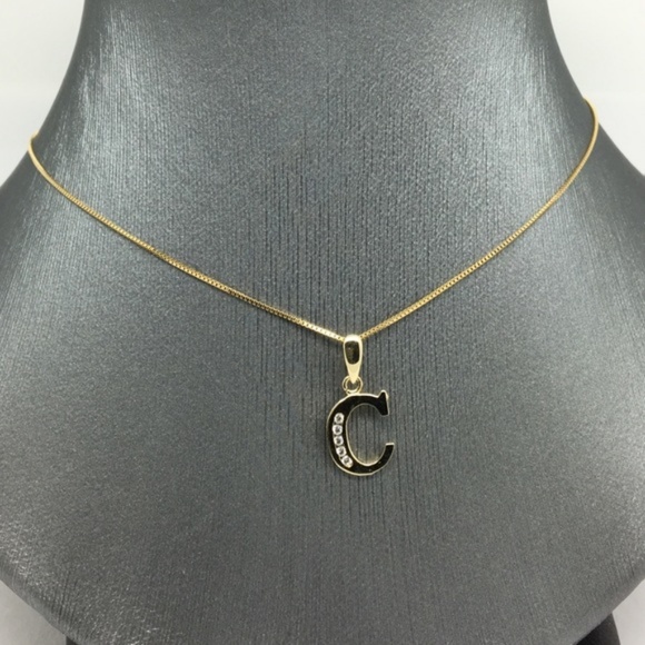 New 14K Gold Initial 
